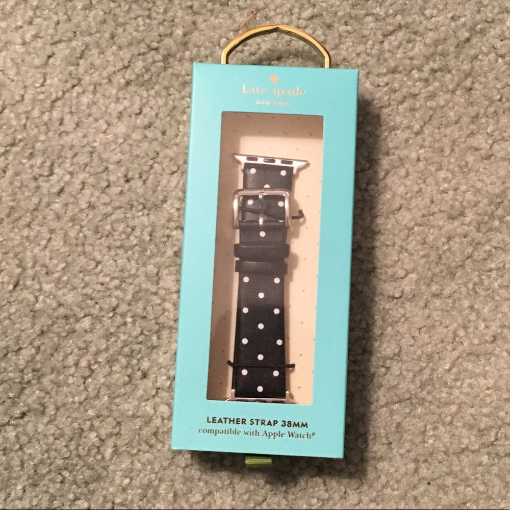 Kate Spade Polka Dot Leather Apple Watch Band 38mm